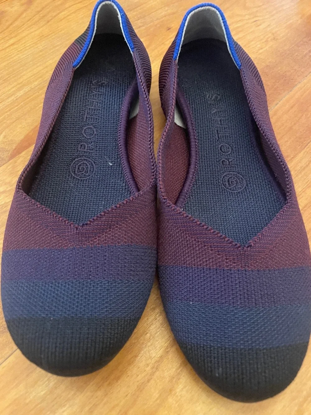 Rothy’s blackberry captoe flats, women’s size 7 EUC